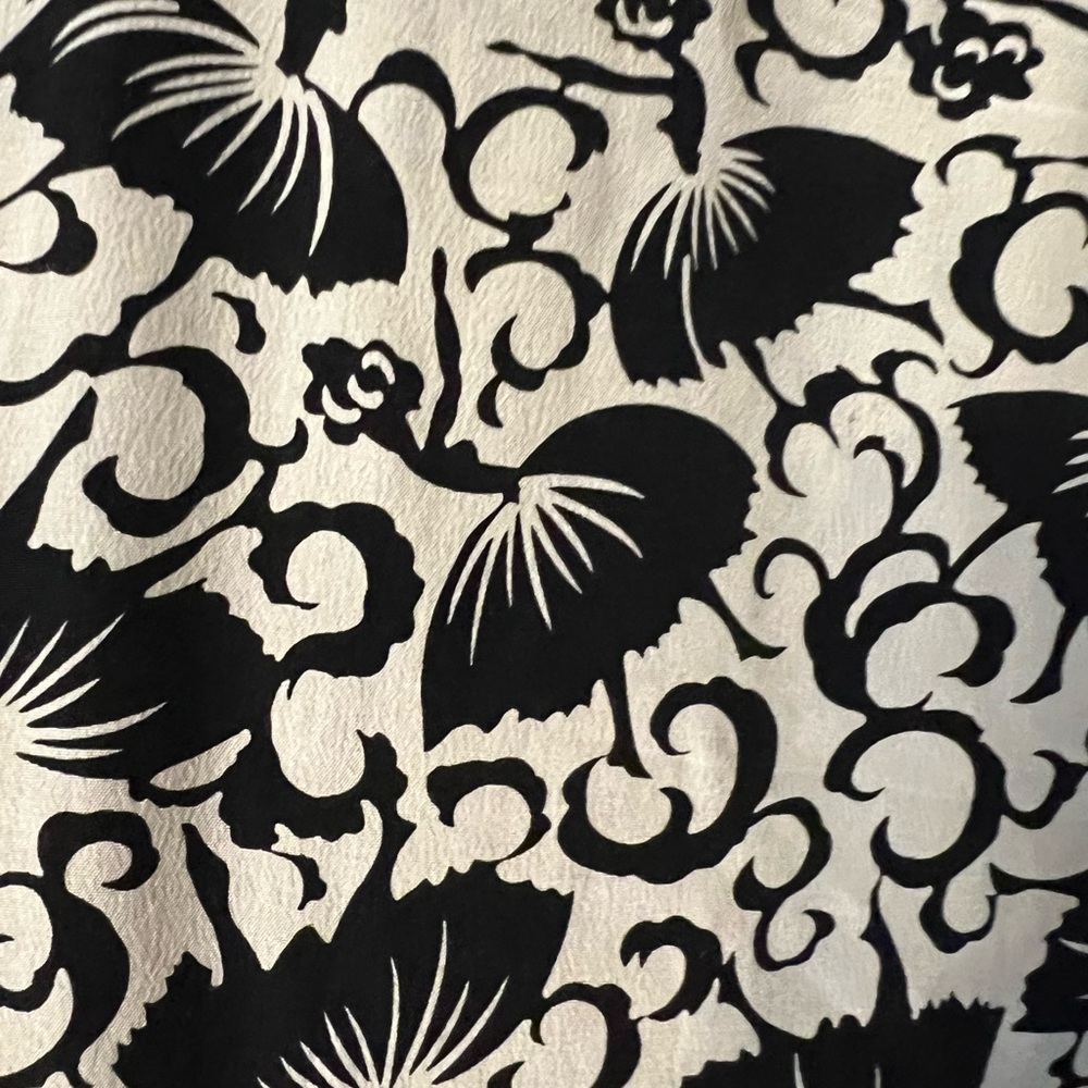 Trashy Diva Ballerina Black and White Bustle 100% Silk Skirt size Large - Picture 5 of 5